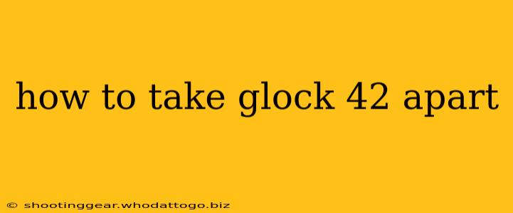 how to take glock 42 apart